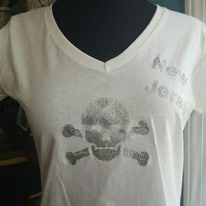 Hand Painted Fruit of the Loom V-Neck Tee